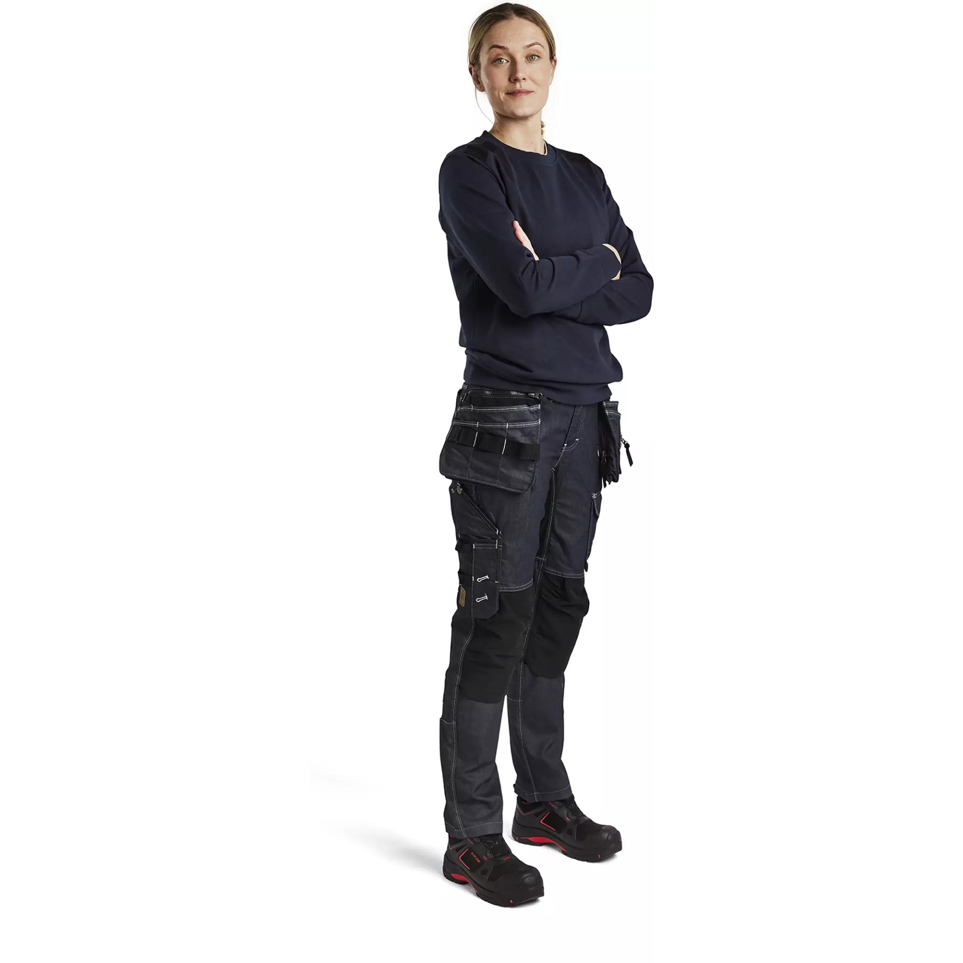 Blåkläder 340811588699, Ladies Sweatshirt, Dark Navy/Black, image 5