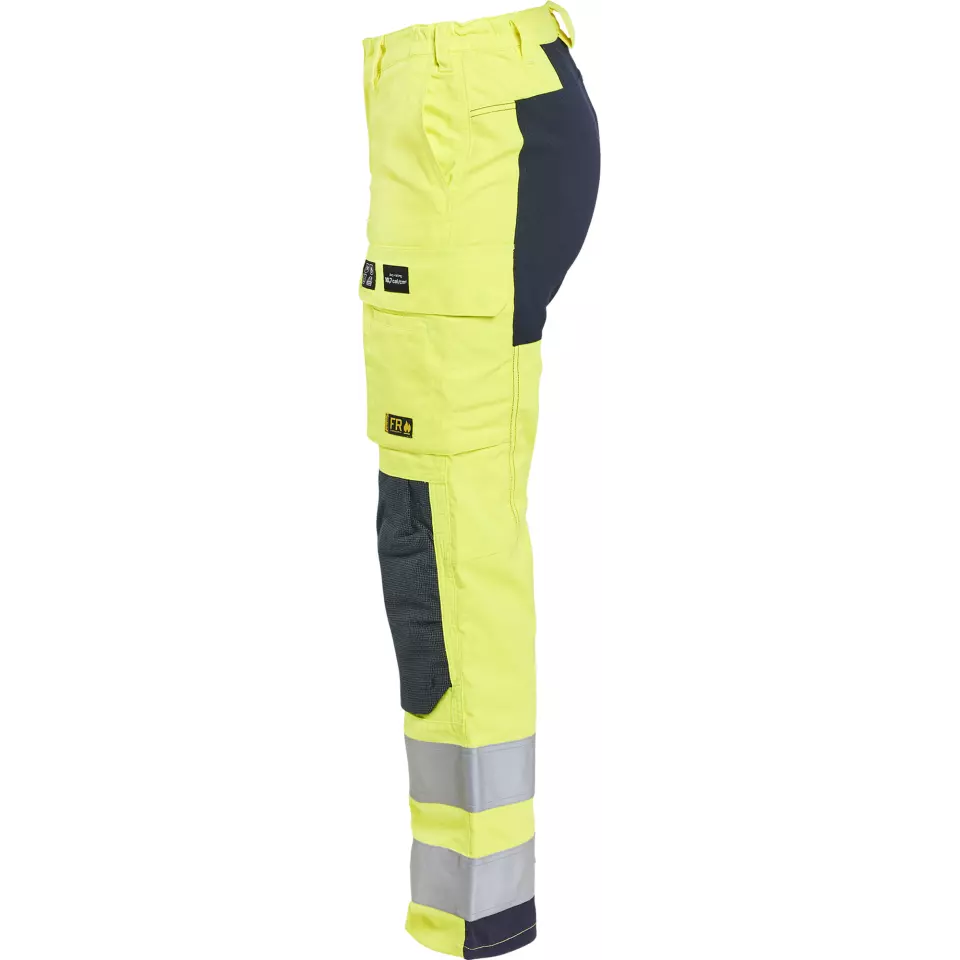 Blaklader 719115123389, Ladies Multi-Norm Stretch Work Trousers, Yellow/Navy, image 3, gallery thumbnail