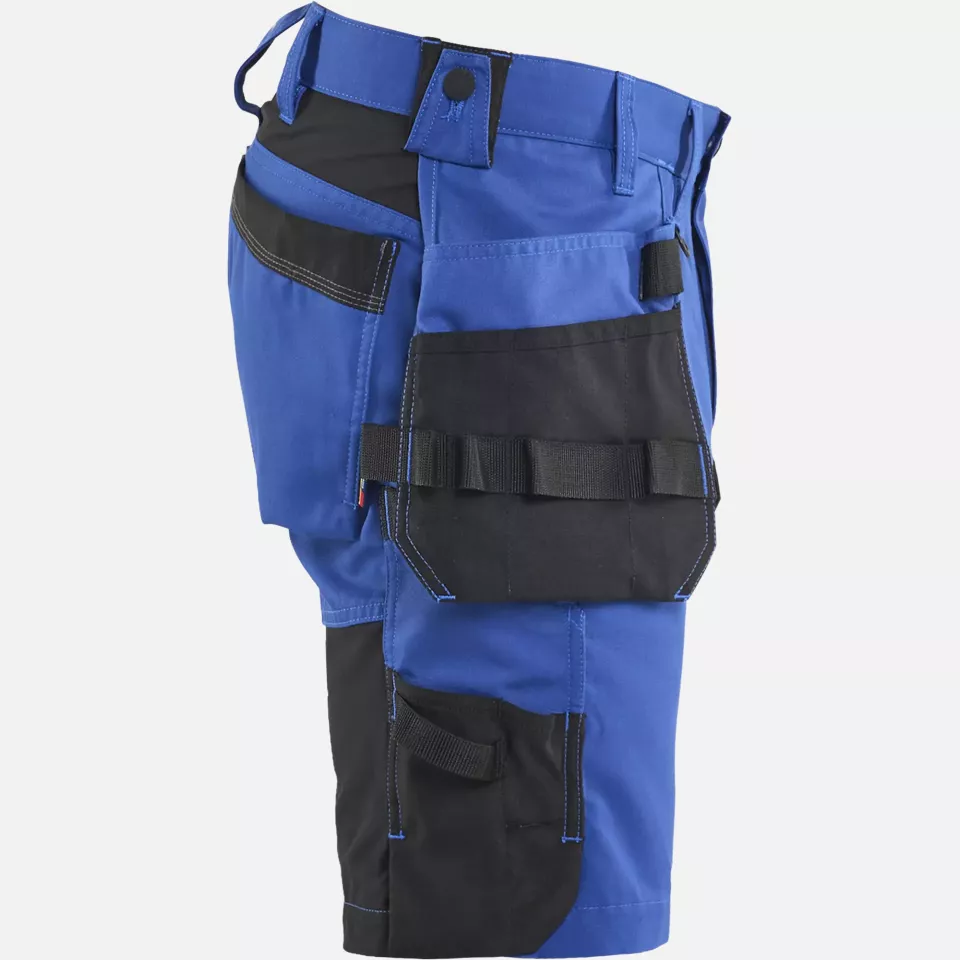 Blaklader 175218328599, Stretch Craftsman Shorts, Royal Blue/Black, image 2, gallery thumbnail