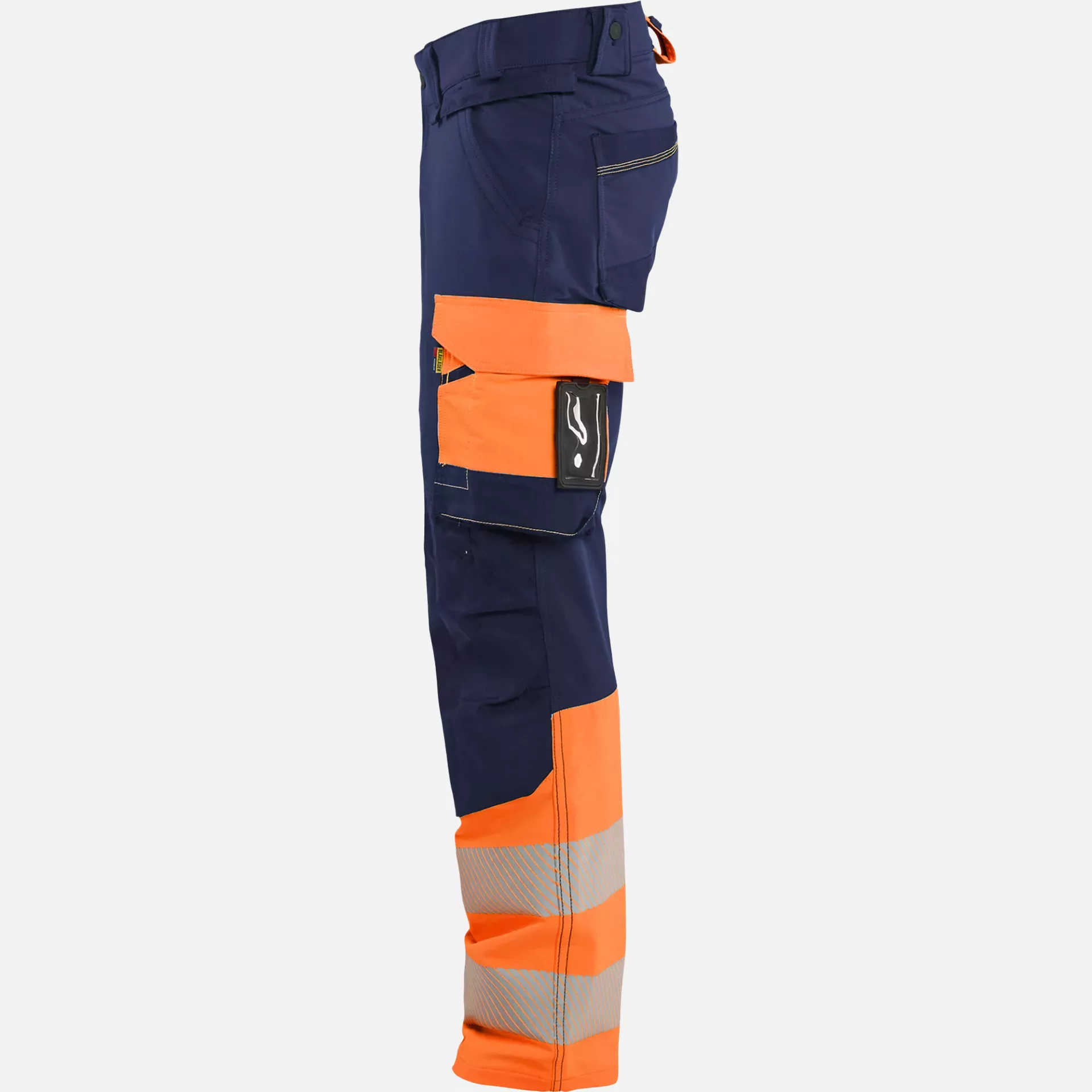 Blaklader 112616488953, Hi-Vis Work Trousers 4-Way Stretch, Navy/Orange, image 3