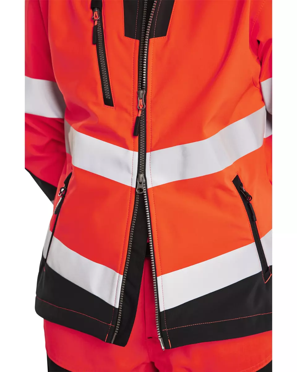 Blaklader 479125135599, High Vis Damen Softshell Jacke, Rot/Schwarz, image 7, gallery thumbnail