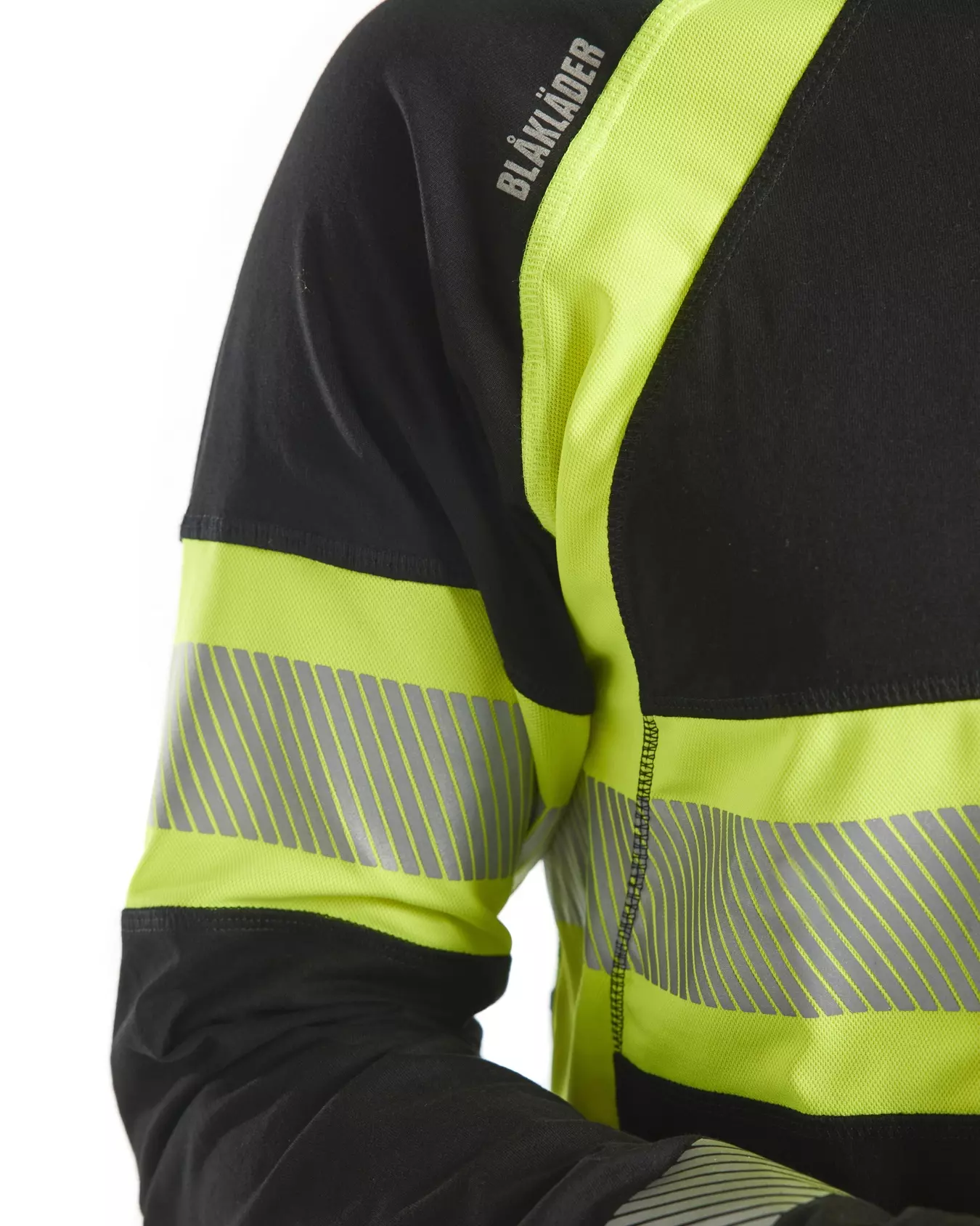 Blaklader 351010309933, Long Sleeve High Vis Shirt, Black/Yellow, image 6