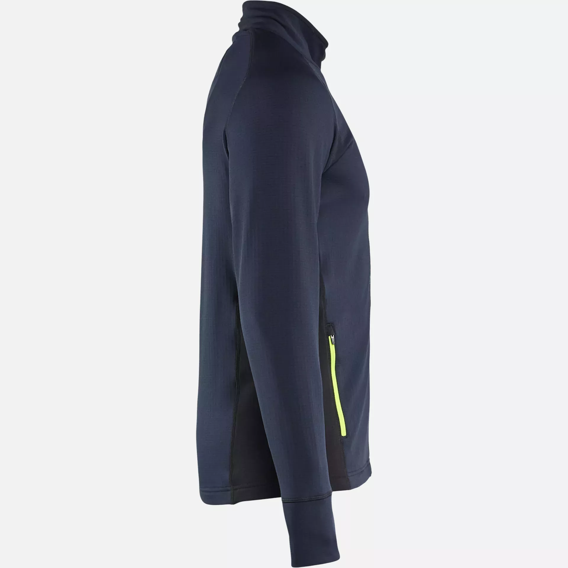 Blaklader 473525398633, STRIKER Fleece Jacket, Dark Navy/High Vis Yellow, image 2
