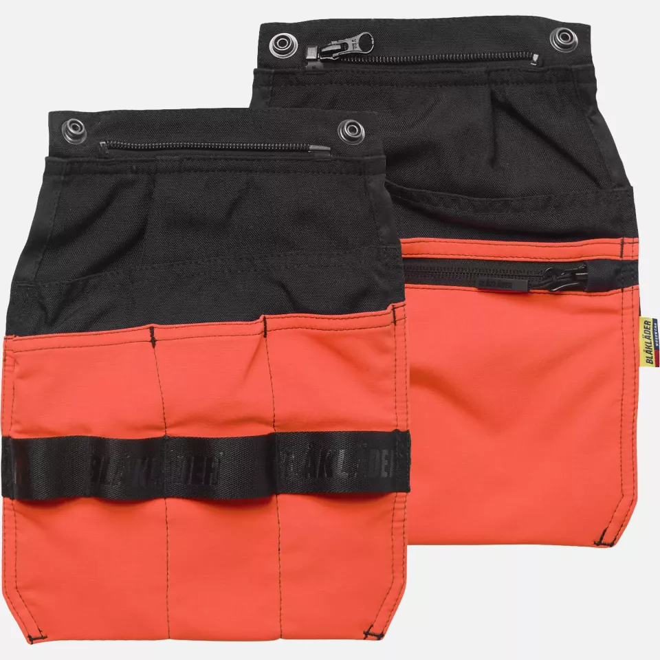 Blaklader 217019489955, Loose Tool Pockets, Black/High Vis Red, image 1, gallery thumbnail