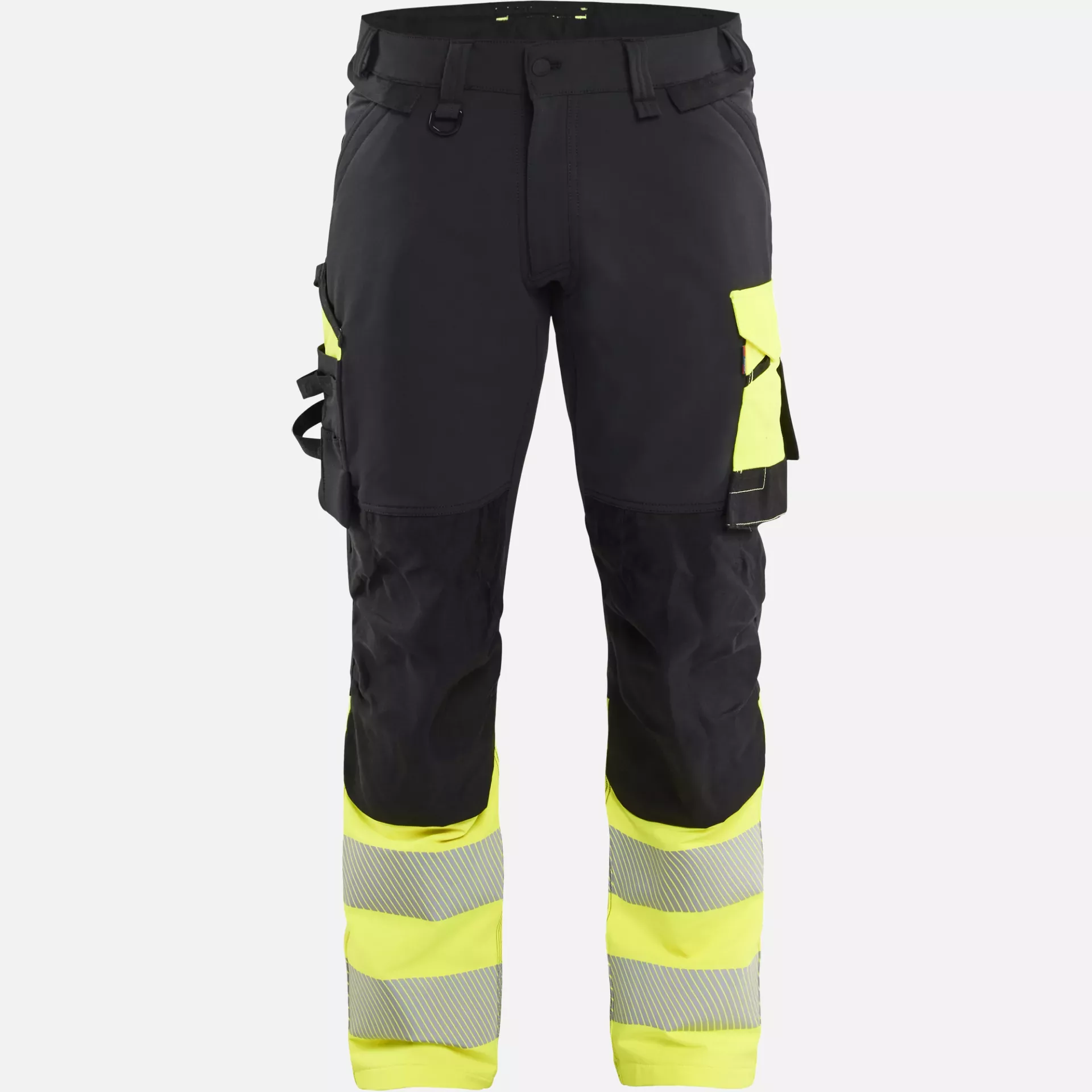 Blaklader 112616489933, Hi-Vis Work Trousers 4-Way Stretch, Black/Hi-Vis Yellow, image 1