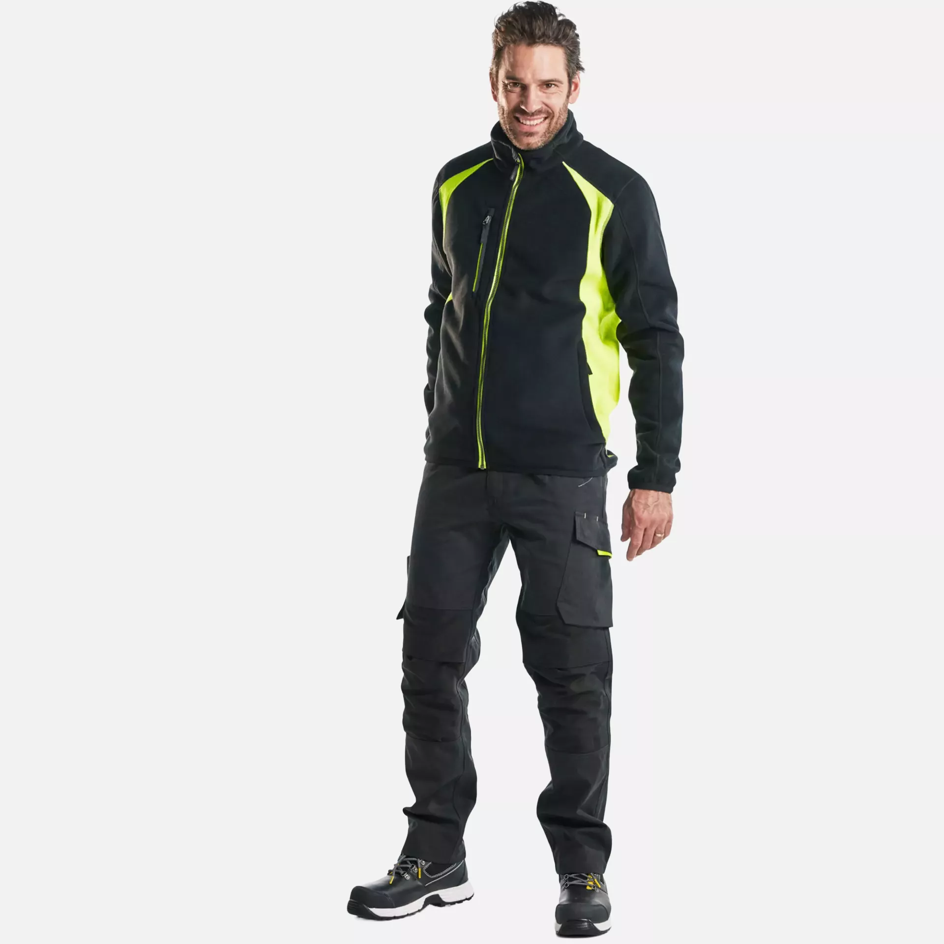 Blaklader 149513309933, Stretch Work Trousers, Black/Yellow, image 5