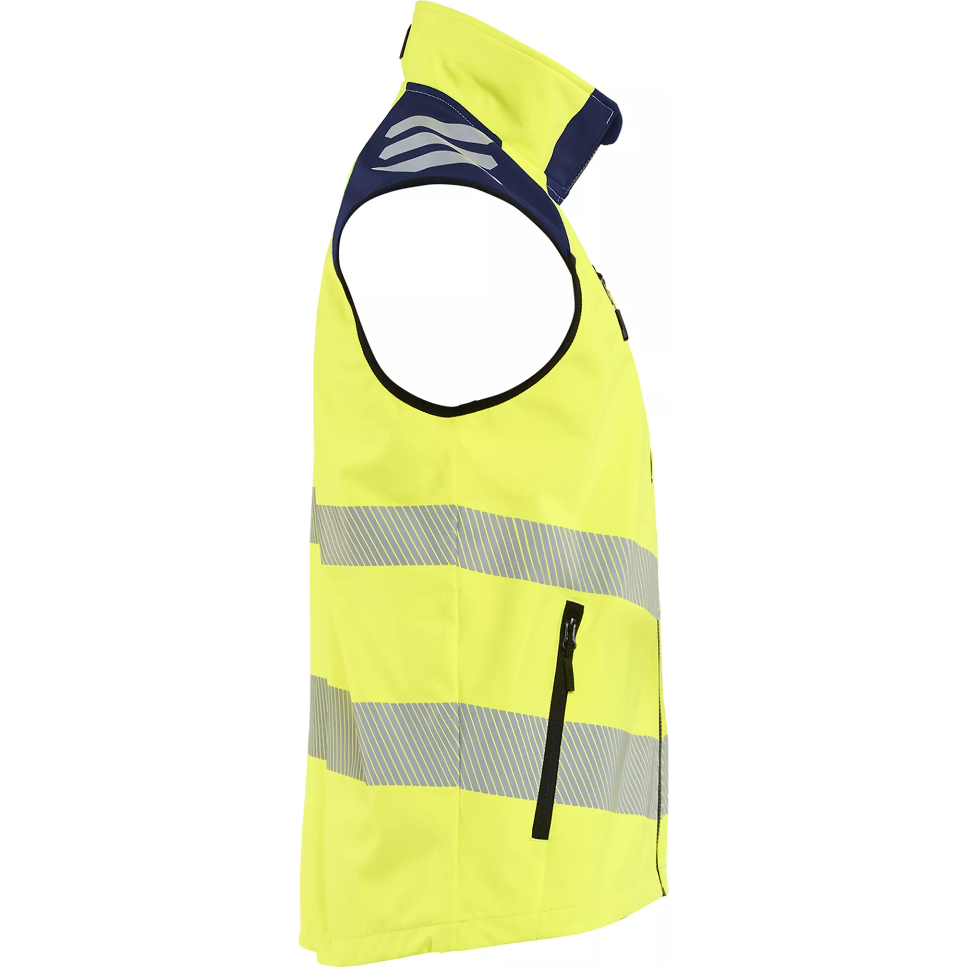 Blaklader 309125133389, High Vis Softshell Vest, High Vis Yellow/Navy Blue, image 3