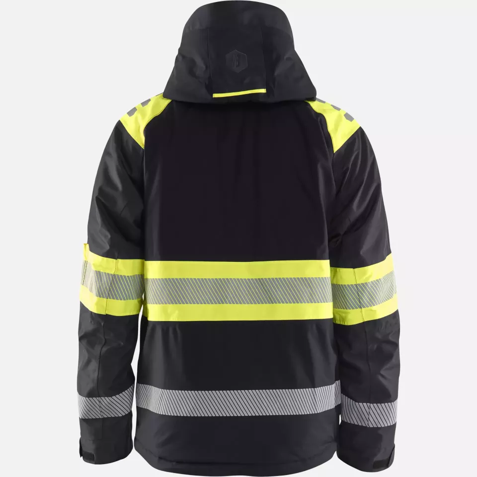 Blaklader 448019779933, High Vis Winter Jacket, Black/Yellow, image 4, gallery thumbnail
