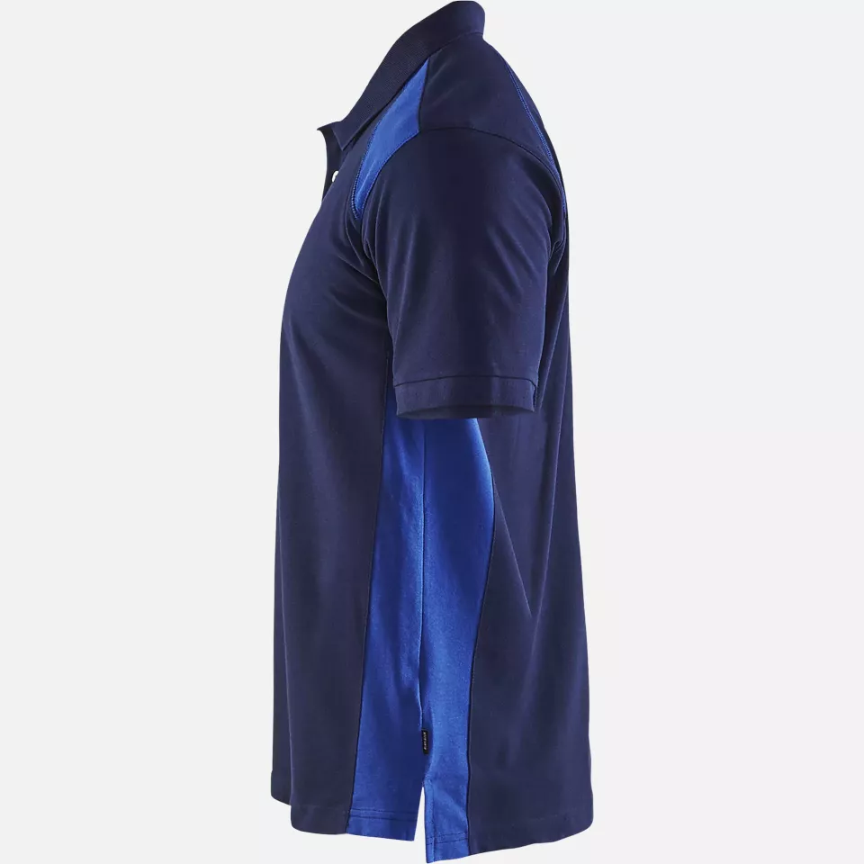 Blaklader 332410508985, Polo Shirt, Navy Blue/Royal Blue, image 3, gallery thumbnail