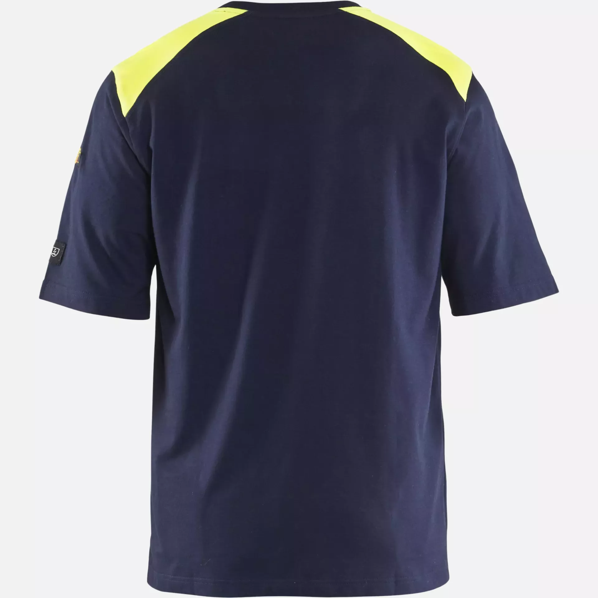 Blaklader 347617378933, Flame Resistant T-Shirt, Navy Blue/ Yellow, image 4