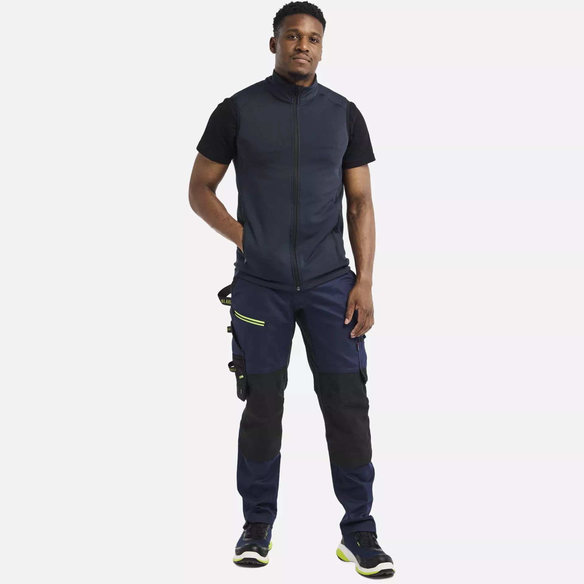 Blaklader 473625398600, STRIKER Fleece Vest, Dark Navy, image 4
