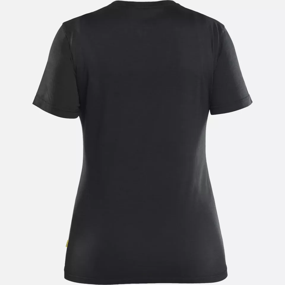 Blaklader 353717439900, Ladies Merino Wool T-Shirt, Black, image 4, gallery thumbnail