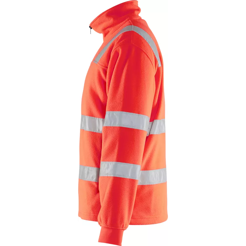 Blåkläder 483325605500, High Vis Fleece Jacket, Red, image 3, gallery thumbnail