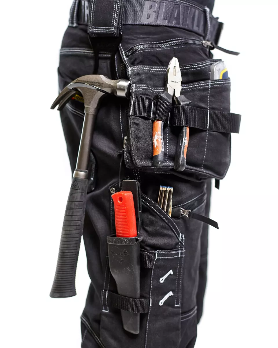 Blåkläder 199911419900, X1900 Stretch Craftsman Work Trousers, Black, image 8, gallery thumbnail