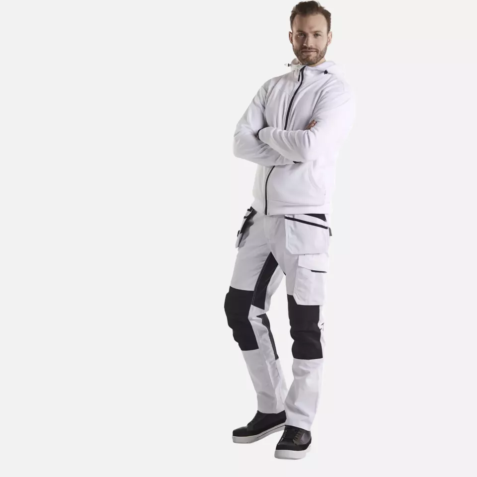 Blaklader 109613301098, Stretch Painters Trousers, White/Dark Grey, image 5, gallery thumbnail