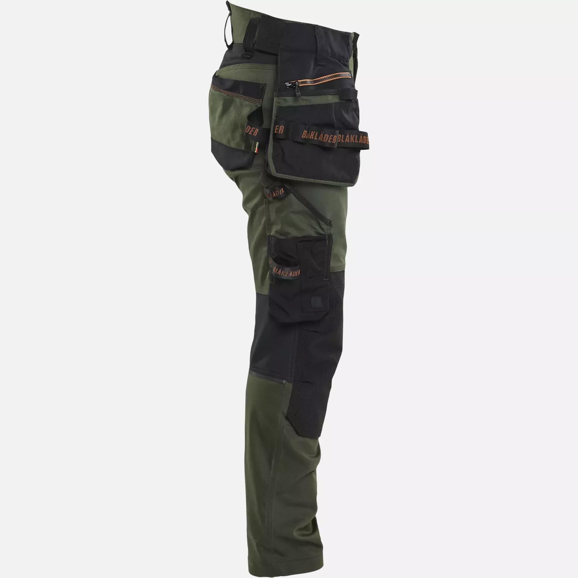 Blaklader 717011494240, STRIKER Damen Stretch Handwerker Arbeitshose, Waldgrün/Rost, image 2