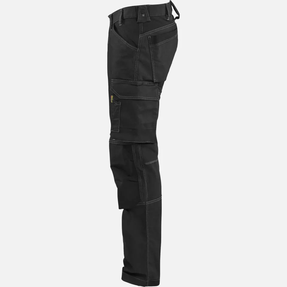 Blaklader 175111419900, Craftsman Work Trousers with Stretch, Black, image 3, gallery thumbnail