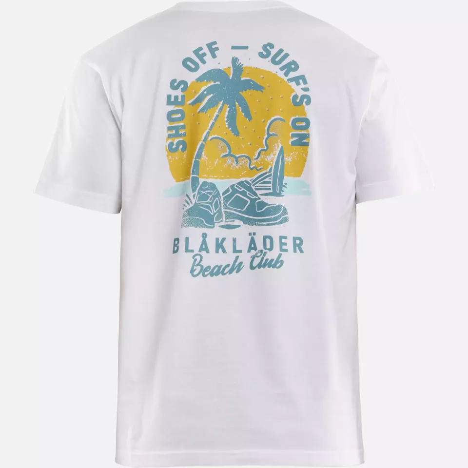Blaklader 941910421000, Beach Club T-Shirt, White, image 4, gallery thumbnail