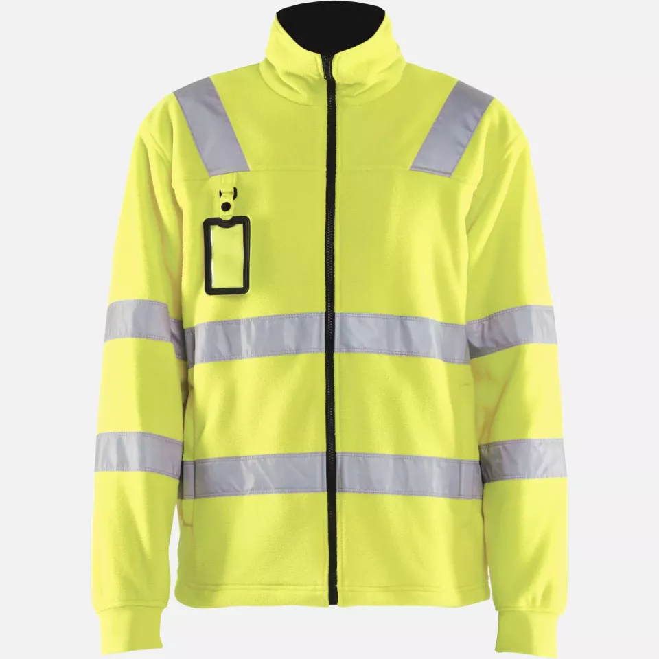 Blaklader 483325603300, High Vis Fleece Jacket, Yellow, image 1, gallery thumbnail