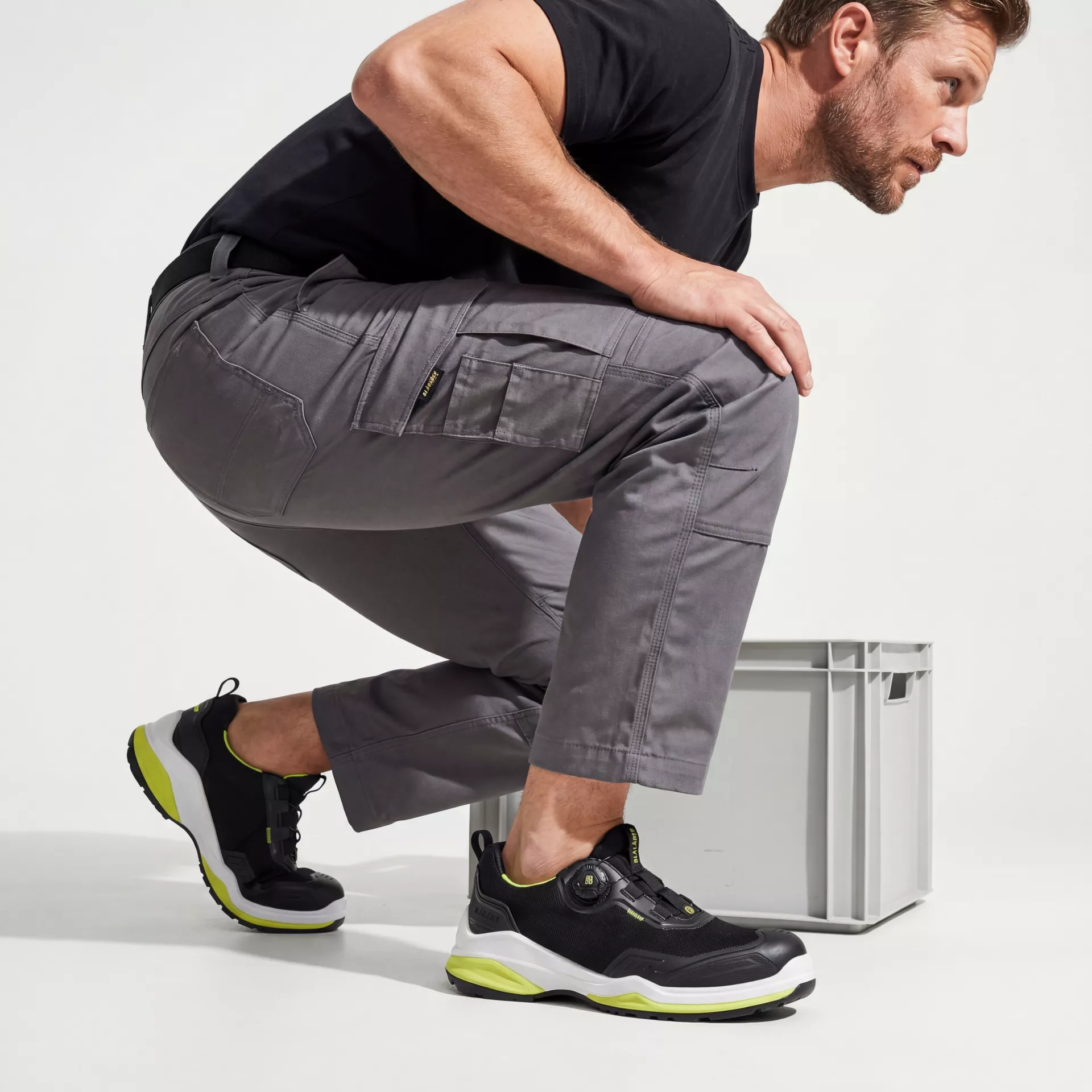 Blaklader 248600009943, STRIKER Safety Shoe, Black/Lime Green, image 4