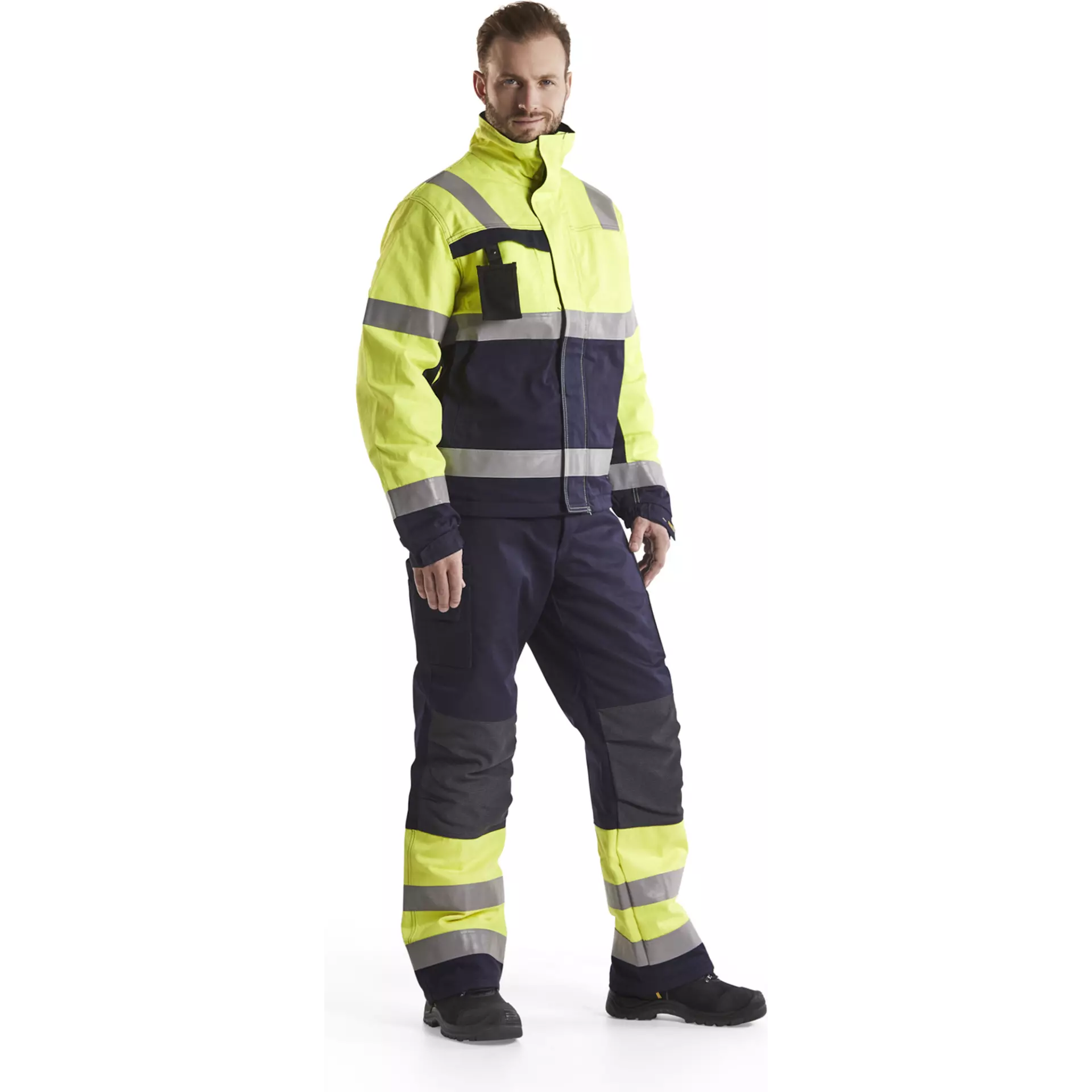 Blaklader 186915148933, Multinorm Winter Work Trousers, Navy/Yellow, image 5