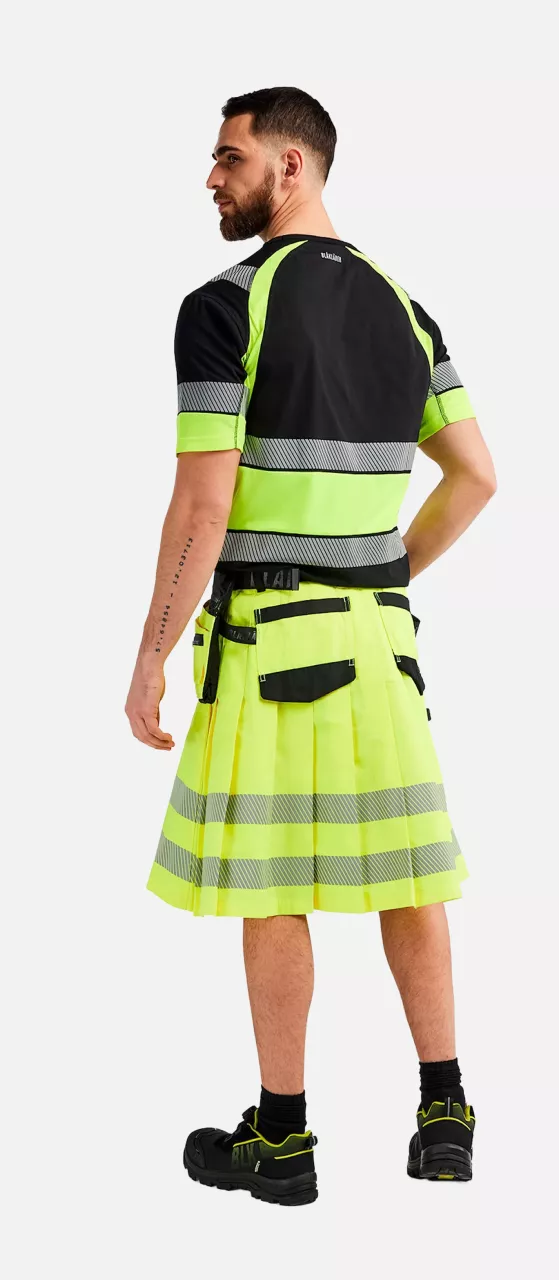 Blaklader 192118313399, High Vis Kilt, Gelb/Schwarz, image 8, gallery thumbnail