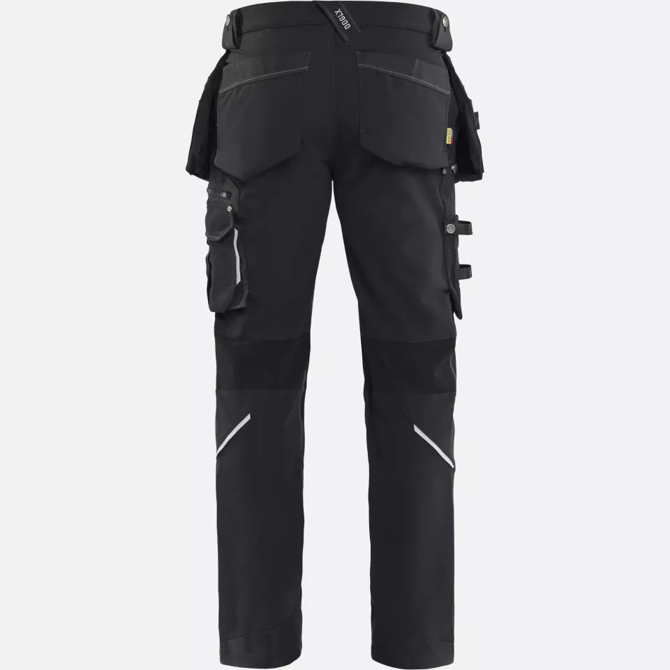 Blaklader 199816449900, X1900 4-Way Stretch Craftsman Work Trousers, Black, image 3, gallery thumbnail