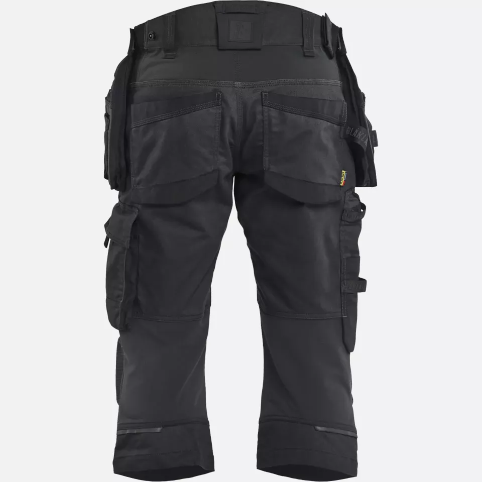 Blaklader 197711499999, STRIKER Stretch Pirate Shorts, Black/Black, image 4, gallery thumbnail