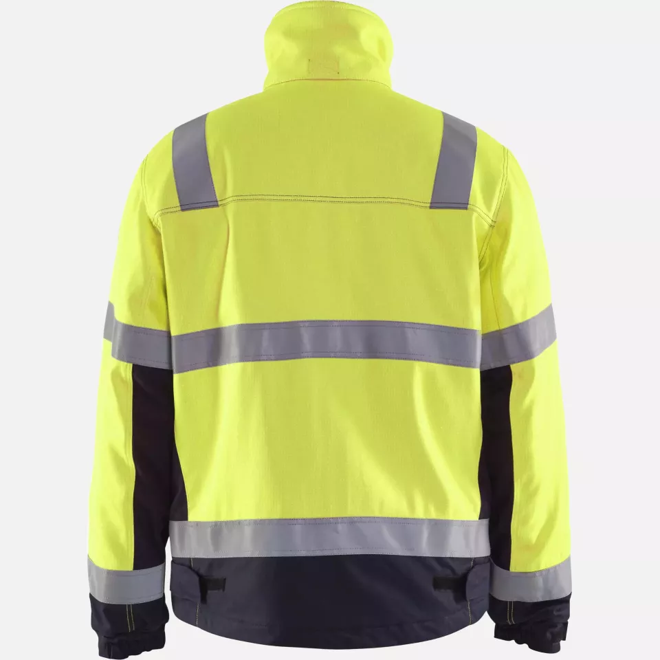 Blaklader 406915143389, Multinorm Winter Jacket, Yellow/Navy, image 4, gallery thumbnail