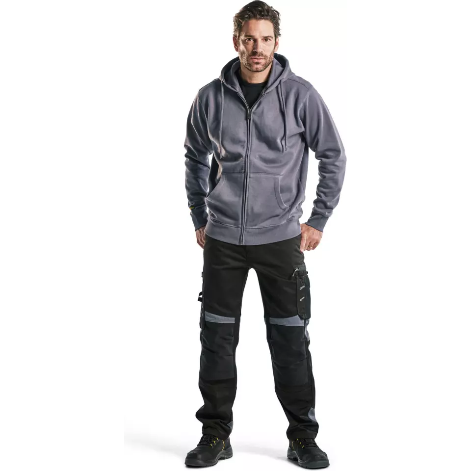 Blåkläder 336610489400, Sweatshirt mit Kapuze und Reißverschluss, Grau, image 5, gallery thumbnail