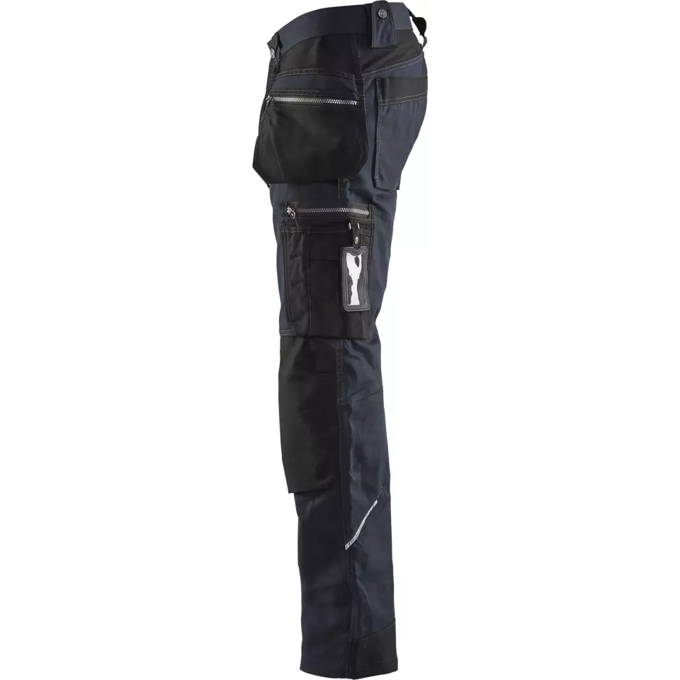 Blåkläder 159013438699, Stretch Craftsman Work Pants, Dark Navy/Black, image 3, gallery thumbnail