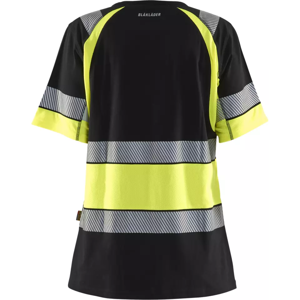 Blåkläder 341010309933, High Vis Ladies T-Shirt, Black/Yellow, image 4, gallery thumbnail