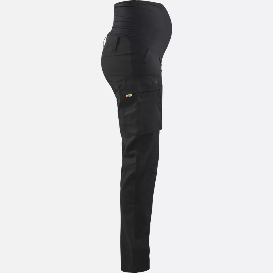 Blaklader 710118309900, Stretch Maternity Trousers, Black, image 2, gallery thumbnail