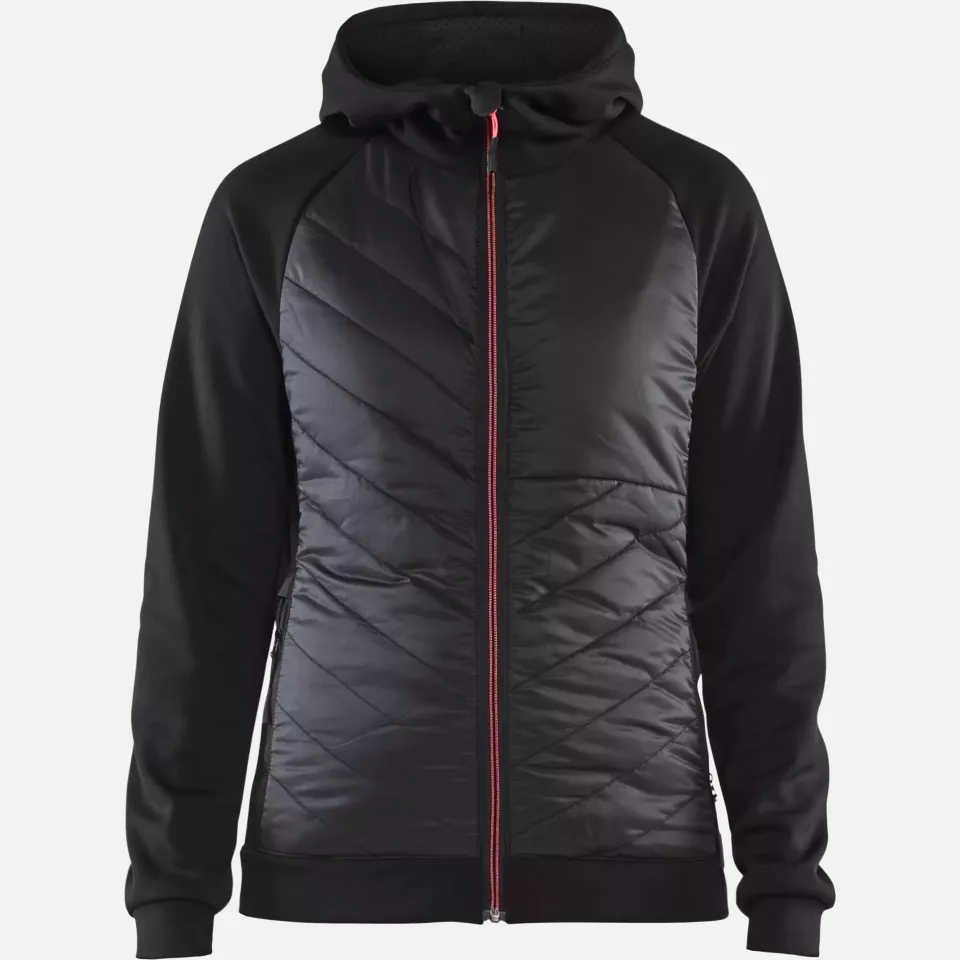 Blaklader 346425269956, Ladies Hybrid Sweatshirt, Black/Red, image 1, gallery thumbnail