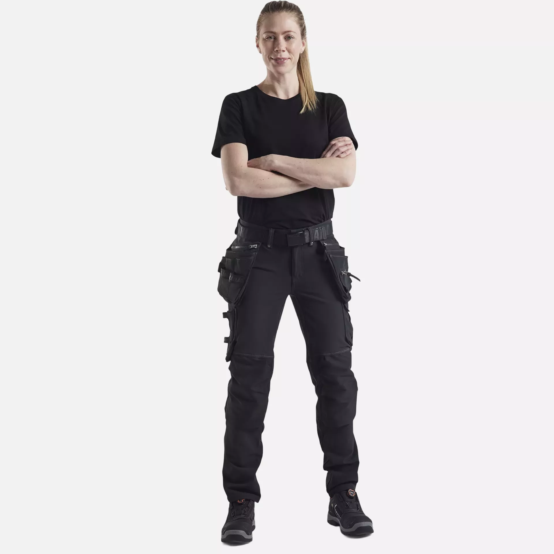 Blaklader 719816449900, Ladies 4-Way Stretch Craftsman Work Trousers, Black, image 5