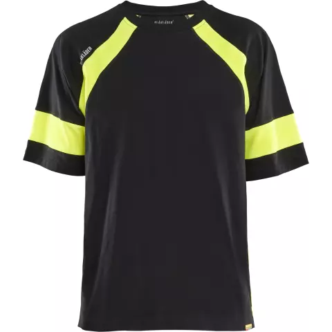 Blaklader High Vis T-Shirt, Black/Yellow