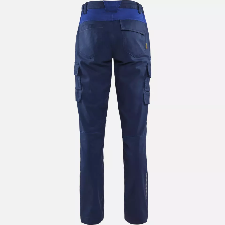 Blaklader 714418328985, Ladies Stretch Industry Work Trousers, Navy/Royal Blue, image 4, gallery thumbnail