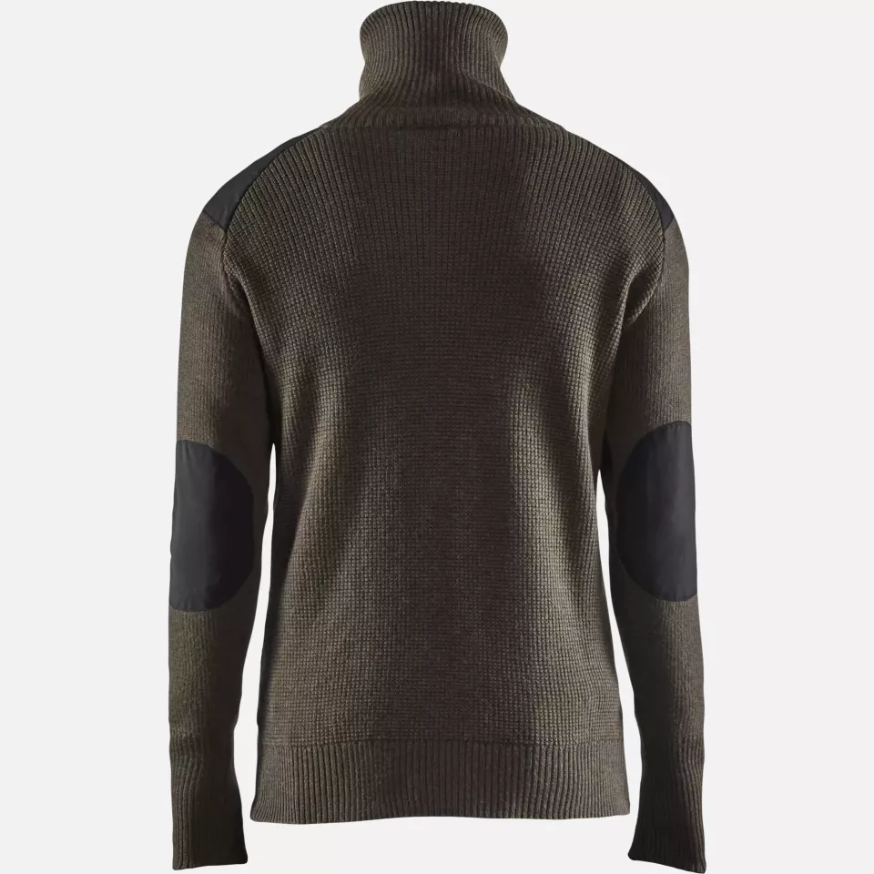 Blaklader 463010714598, Wool Sweatshirt, Dark Olive Green/Dark Grey, image 4, gallery thumbnail