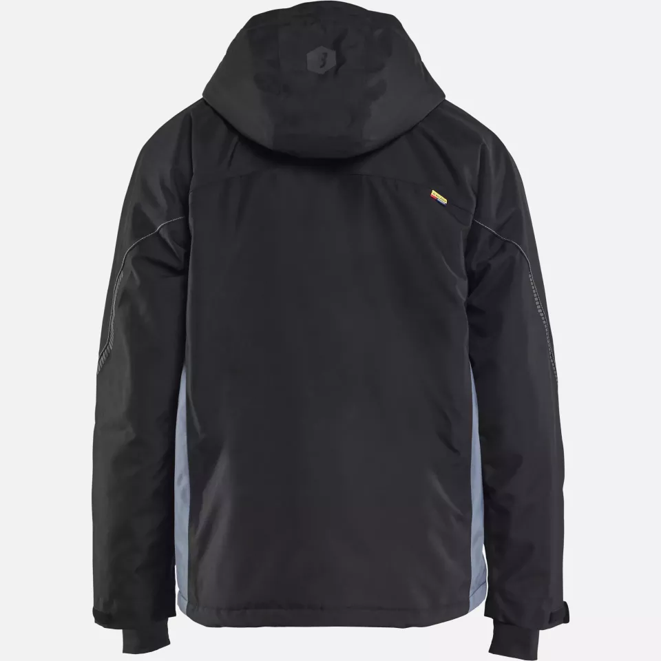 Blaklader 489019779994, Lined Lightweight Winter Jacket, Black/Grey, image 4, gallery thumbnail