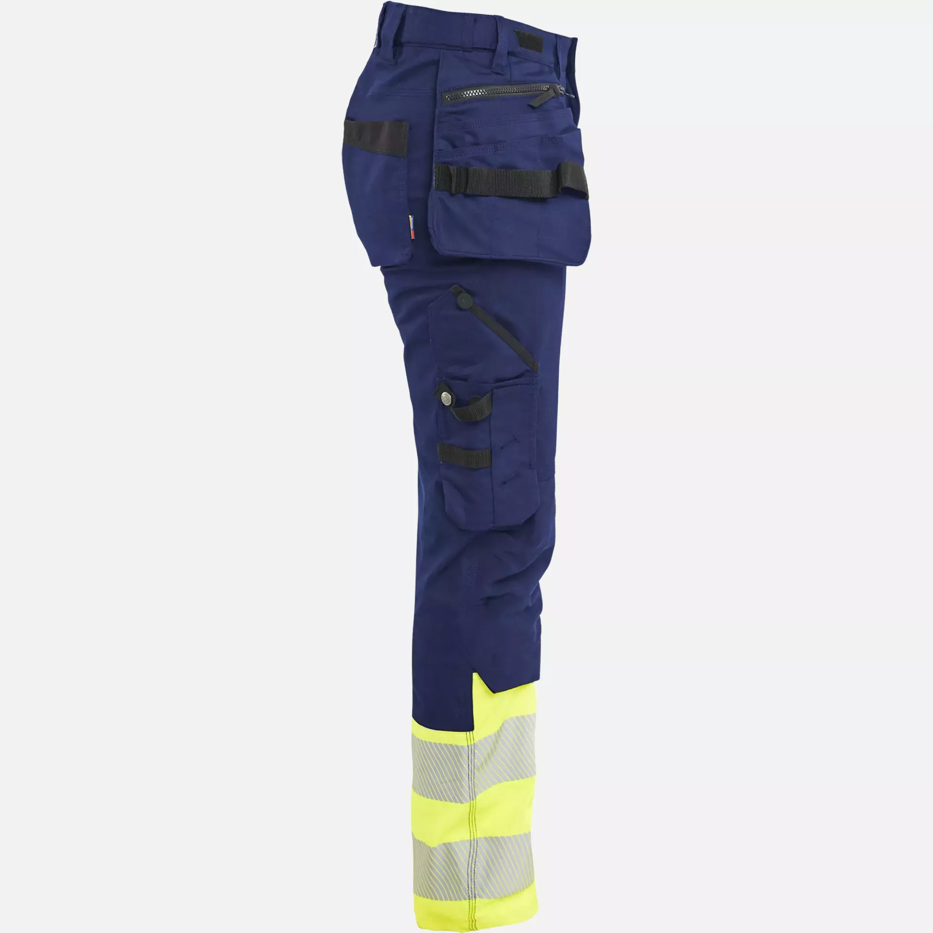 Blaklader 703011498933, High Vis Damen Stretchhose, Marineblau/ Gelb, image 2