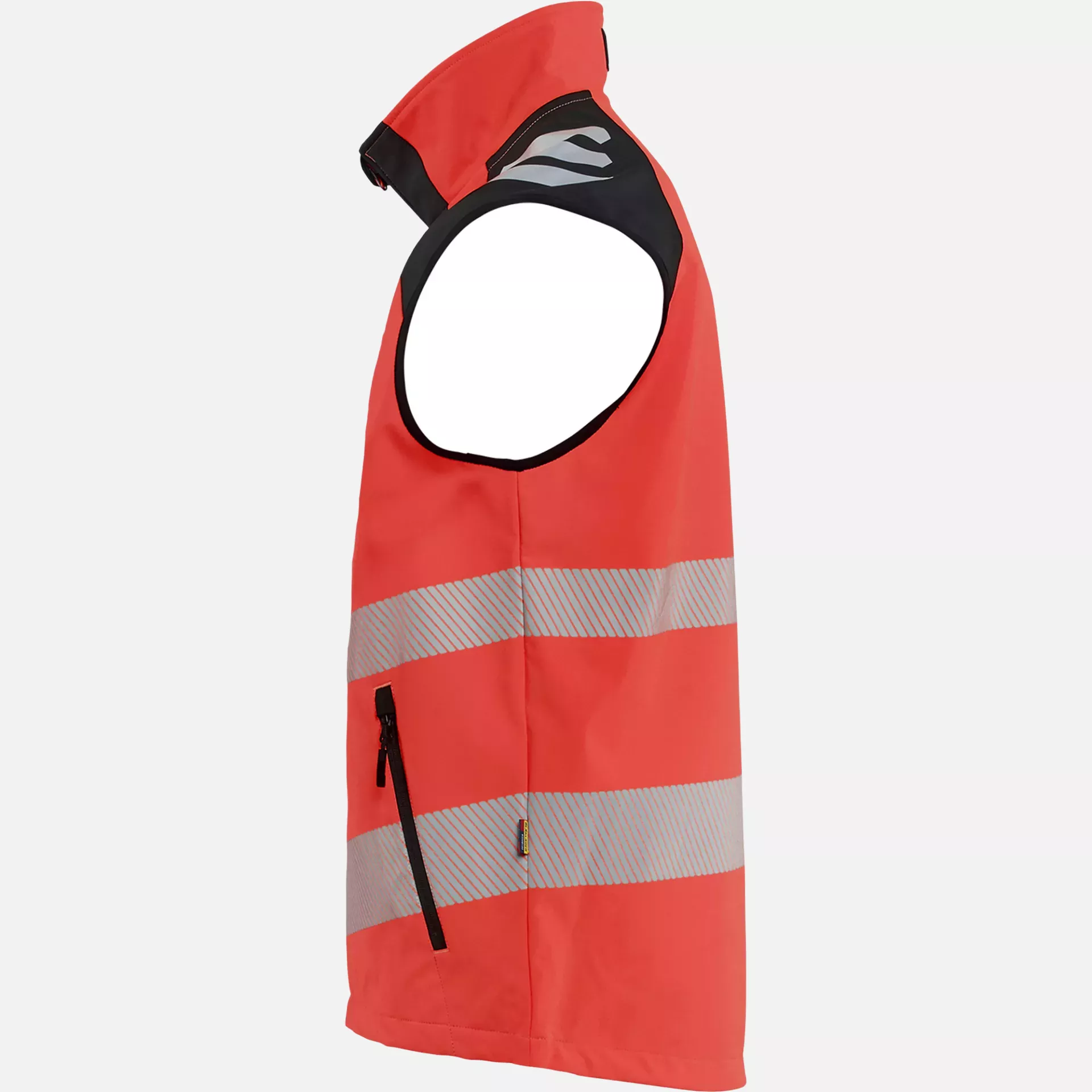 Blaklader 309125135599, Hi-Vis Softshell Vest, High Vis Red/Black, image 2