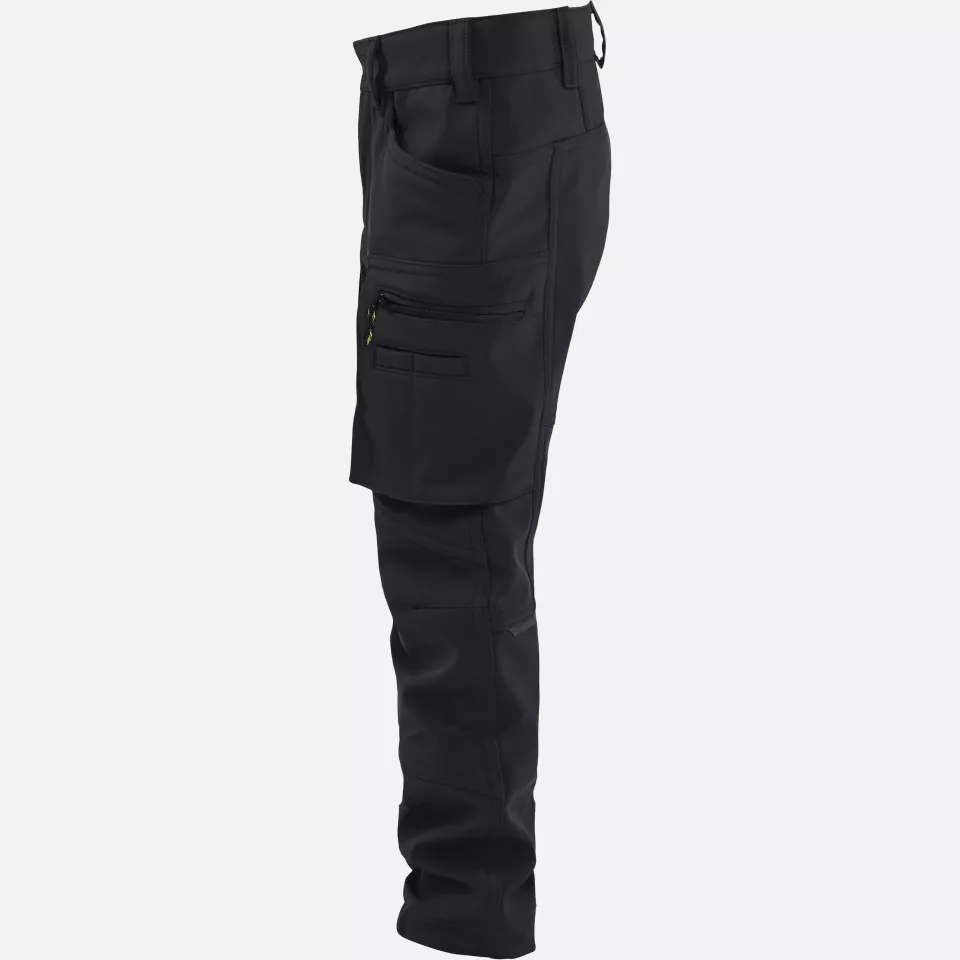 Blaklader 522025139900, Children's Softshell Work Trousers, Black, image 3, gallery thumbnail