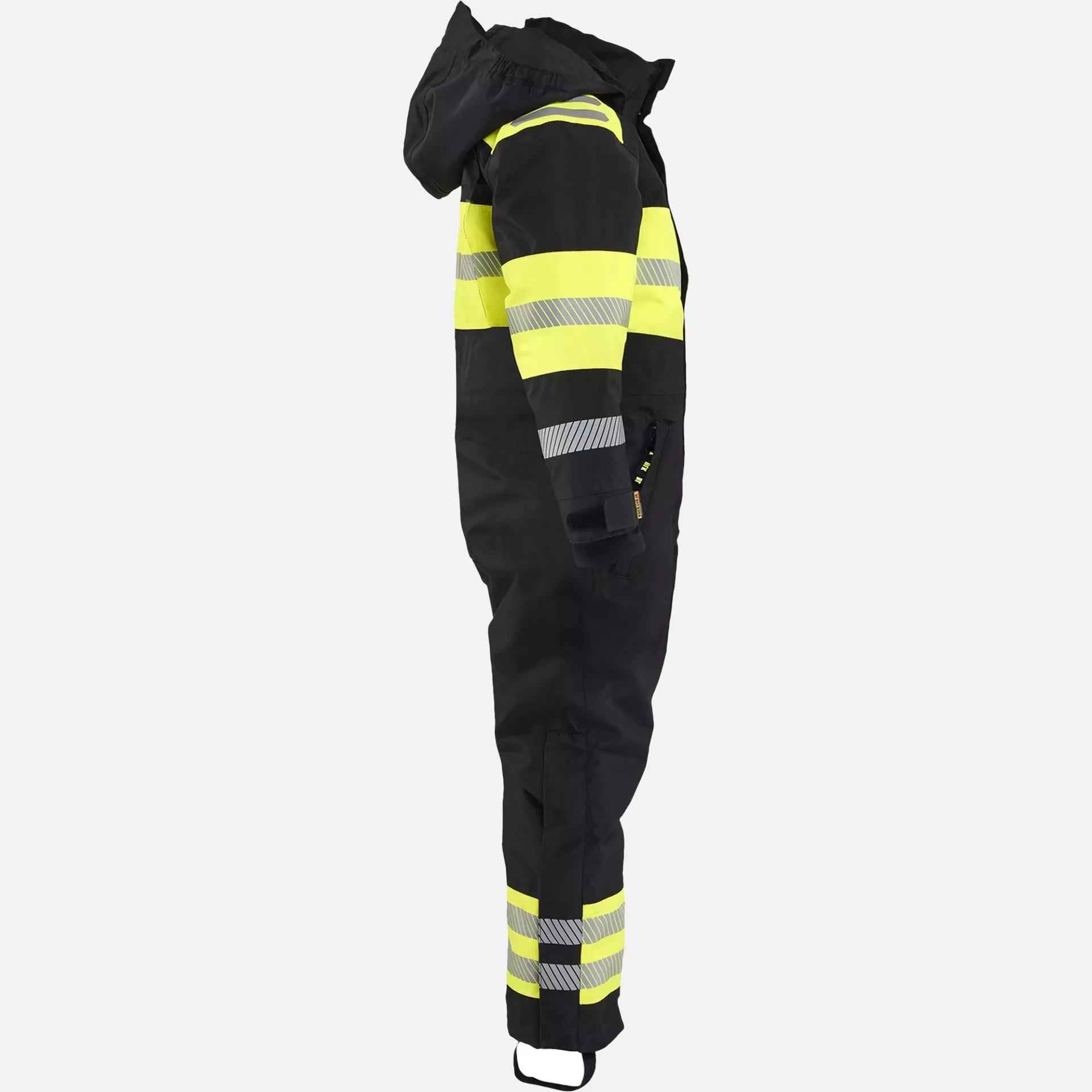 Blaklader 521519779933, Kids Winter Coverall, Black/High Vis Yellow, image 2