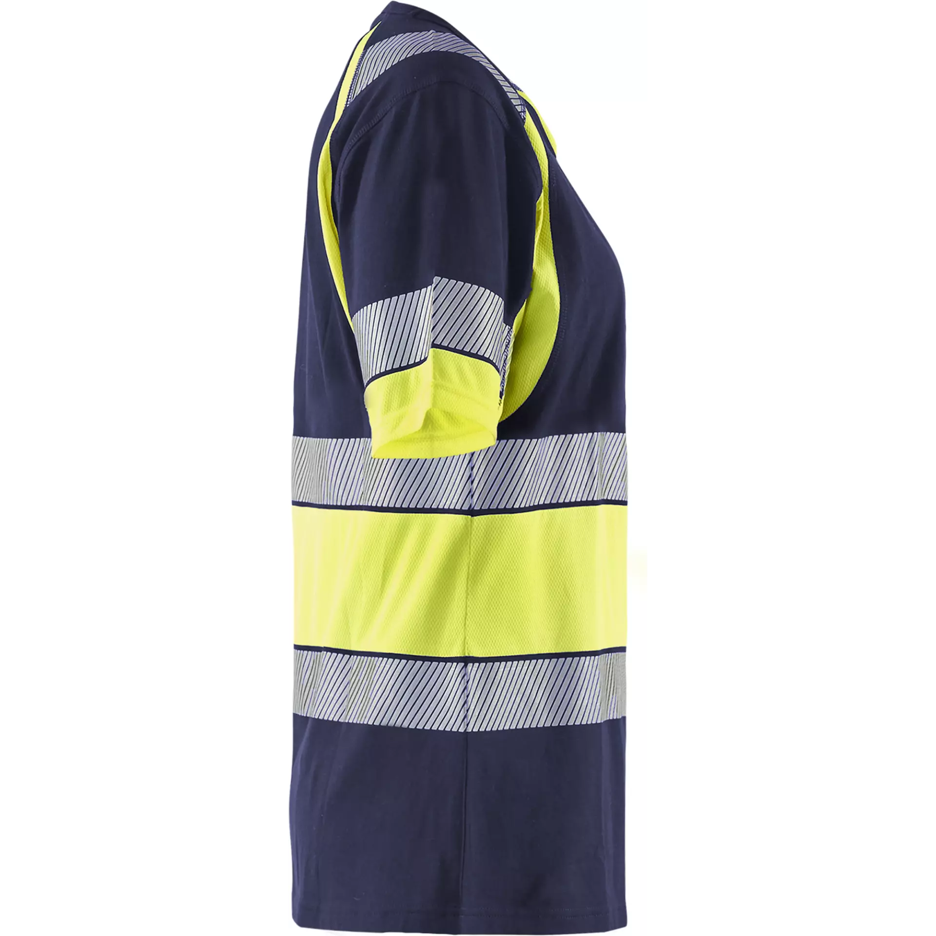Blåkläder 341010308833, High Vis Women's T-Shirt, Navy Blue/Yellow, image 2