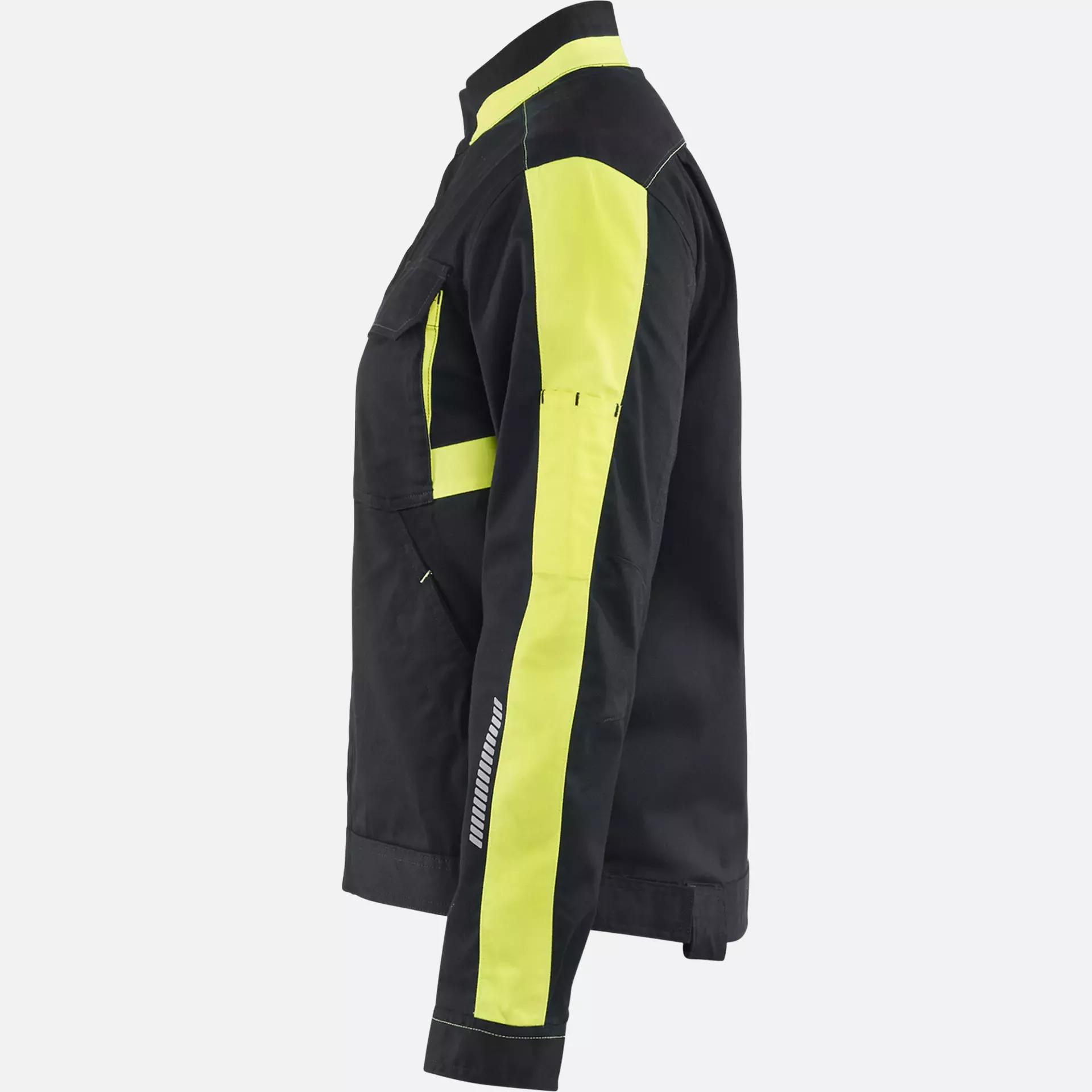Blaklader 444318329933, Ladies Industrial Stretch Jacket, Black/Yellow, image 3