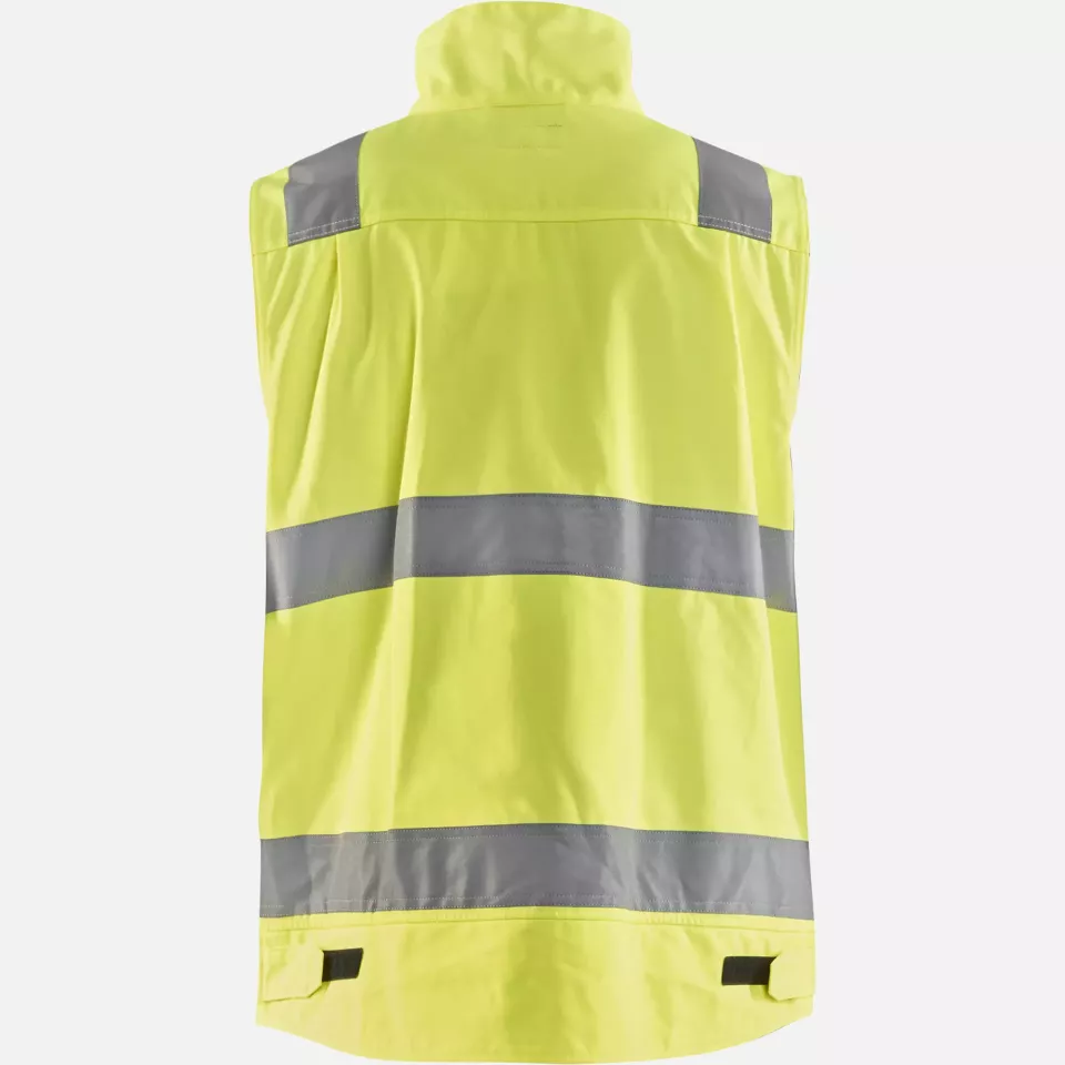 Blaklader 850518043389, High Vis Vest, Yellow/Navy Blue, image 4, gallery thumbnail