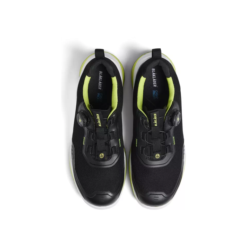 Blåkläder 248600009943, STRIKER Safety Shoe, Black/Lime Green, image 3, gallery thumbnail