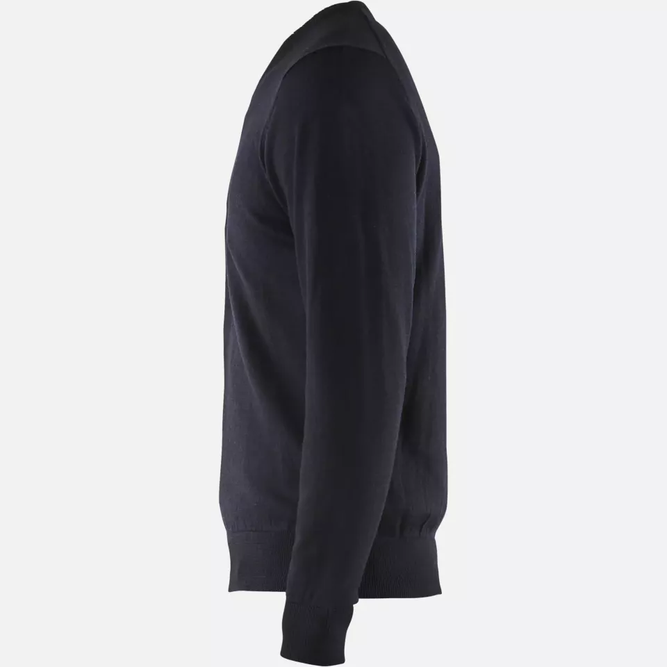 Blaklader 359021228600, Gestrickter Pullover, Dunkel Marineblau, image 3, gallery thumbnail