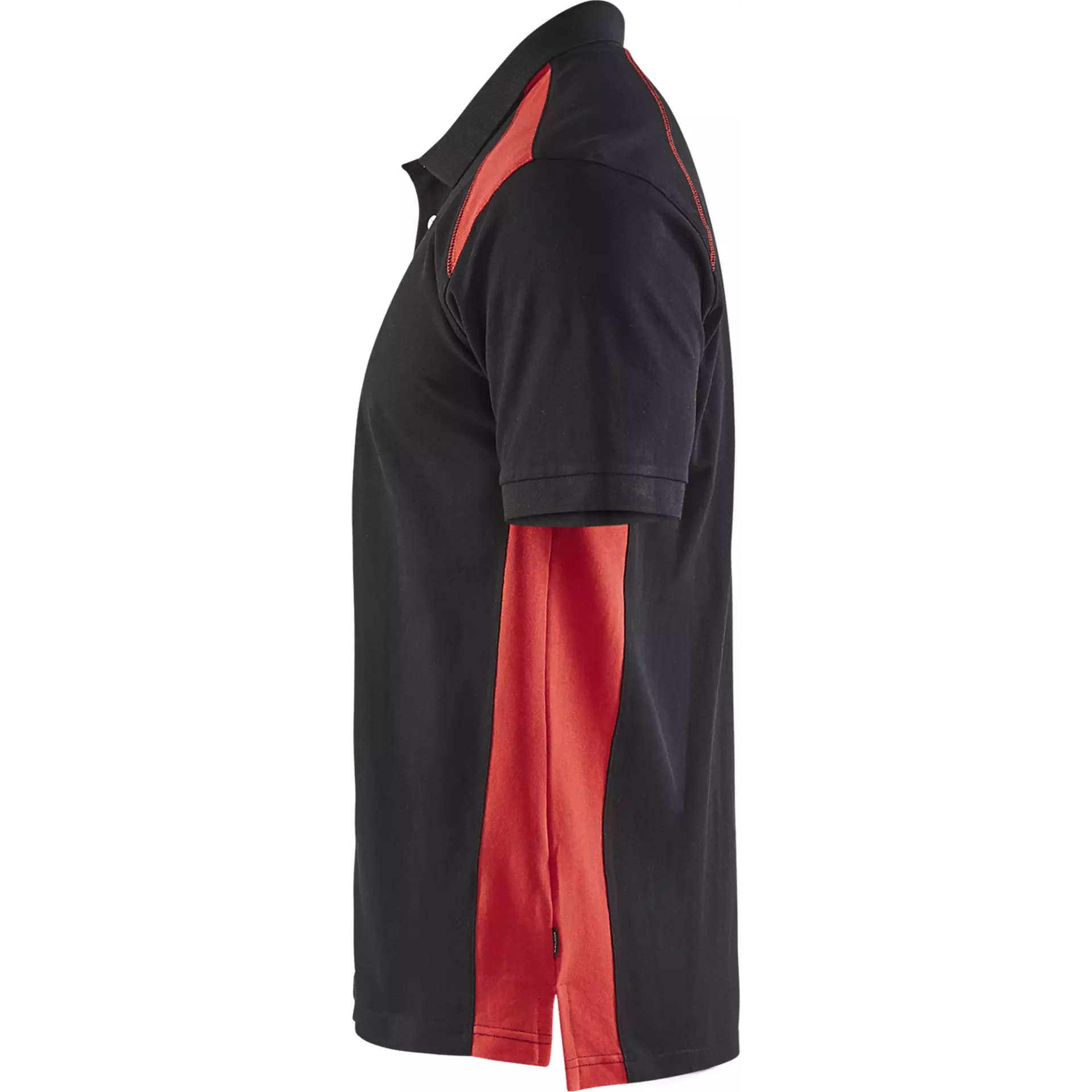 Blaklader 332410509956, Polo Shirt, Black/Red, image 3