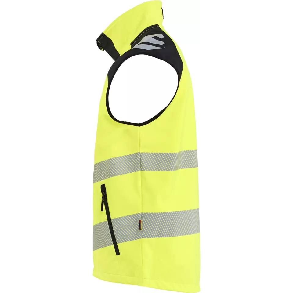 Blaklader 309125133399, High Vis Softshell Vest, High Vis Yellow/Black, image 2, gallery thumbnail
